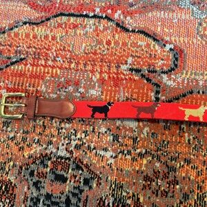Tucker Blair Needlepoint Belt - Labs Size 38